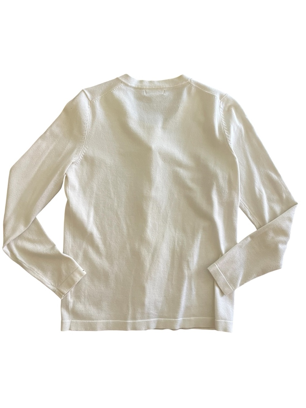 White Button-Front Women's Cardigan Size Small - Picture 5 of 6